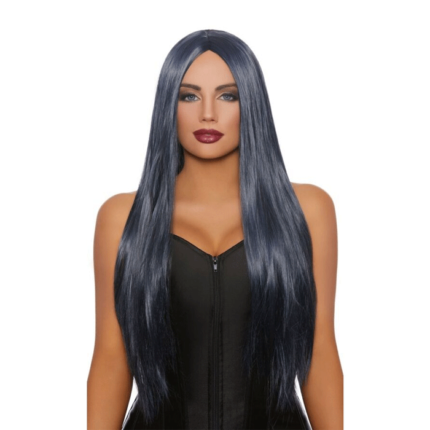 13”x4” Layered Dark Blue Straight frontal Wig 200% Density